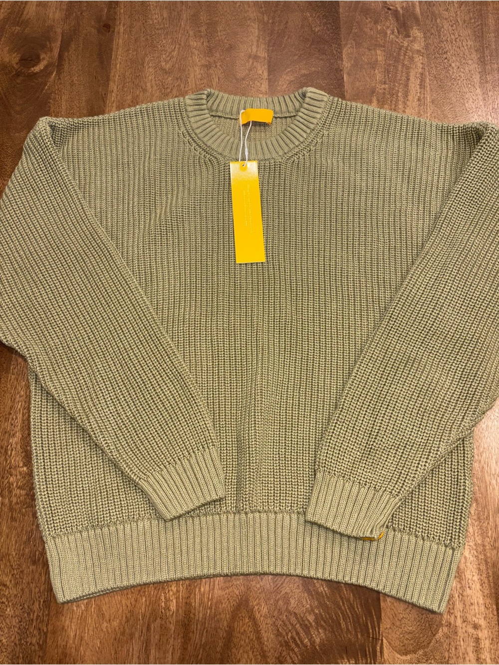 Yellow the label knit sweater